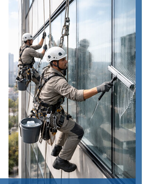 Мойка окон альпинистами в Фурманове от 4585 р. | ВЫСОТНИК-Фрв