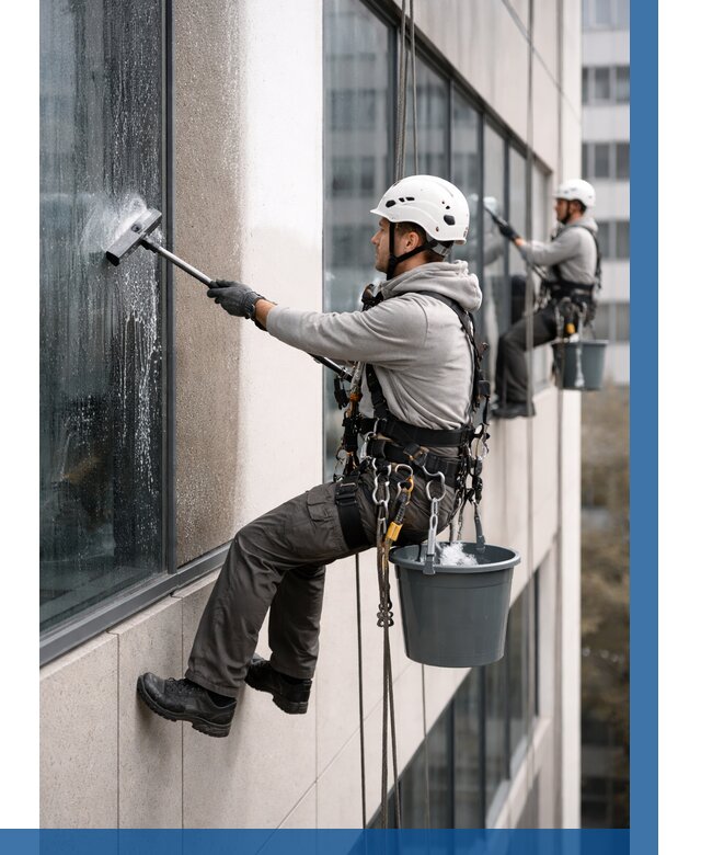 Мойка фасадов зданий в Фурманове под ключ от 357 р. | ВЫСОТНИК-Фрв