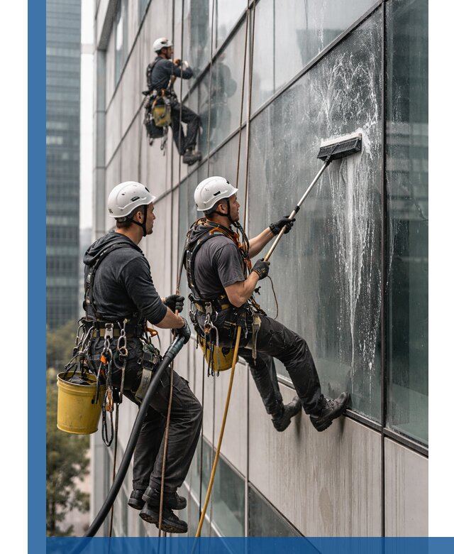 Профессиональная высотная мойка фасадов зданий в Фурманове