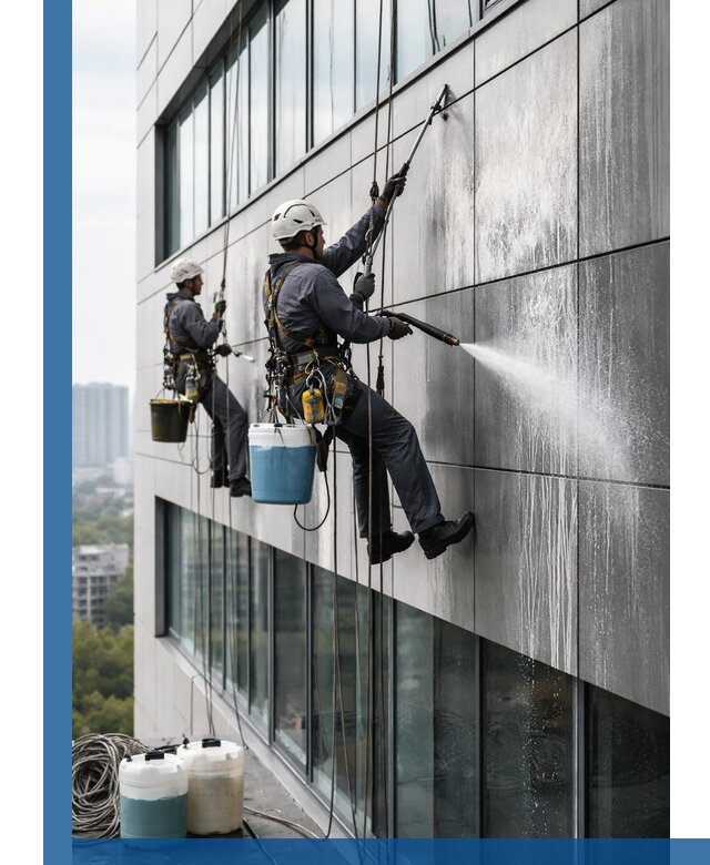 Профессиональная мойка вентилируемых фасадов в Фурманове