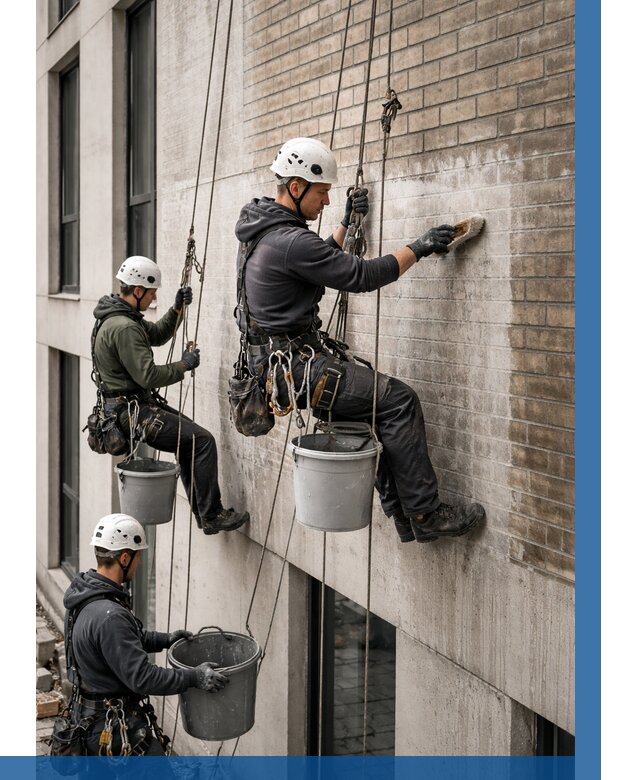 Удаление высолов с фасада в Фурманове от 255 р. | ВЫСОТНИК-Фрв