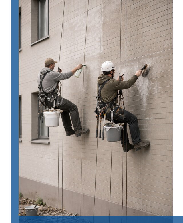 Удаление высолов с фасада зданий в Фурманове без повреждений и следов