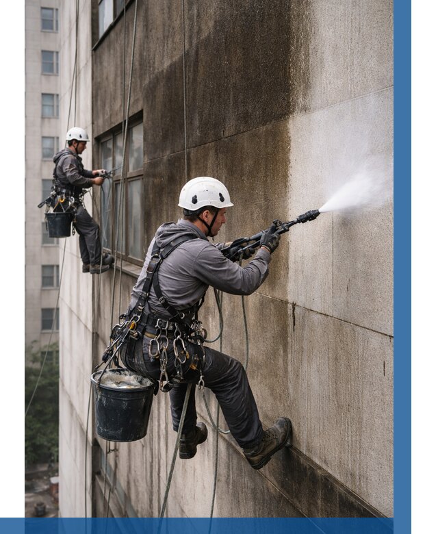 Очистка фасада от копоти в Фурманове от 255 р. | ВЫСОТНИК-Фрв