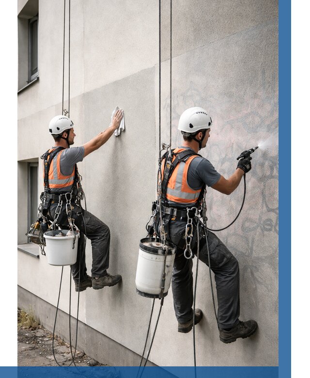 Антиграффити покрытие фасада в Фурманове от 611 р. | ВЫСОТНИК-Фрв