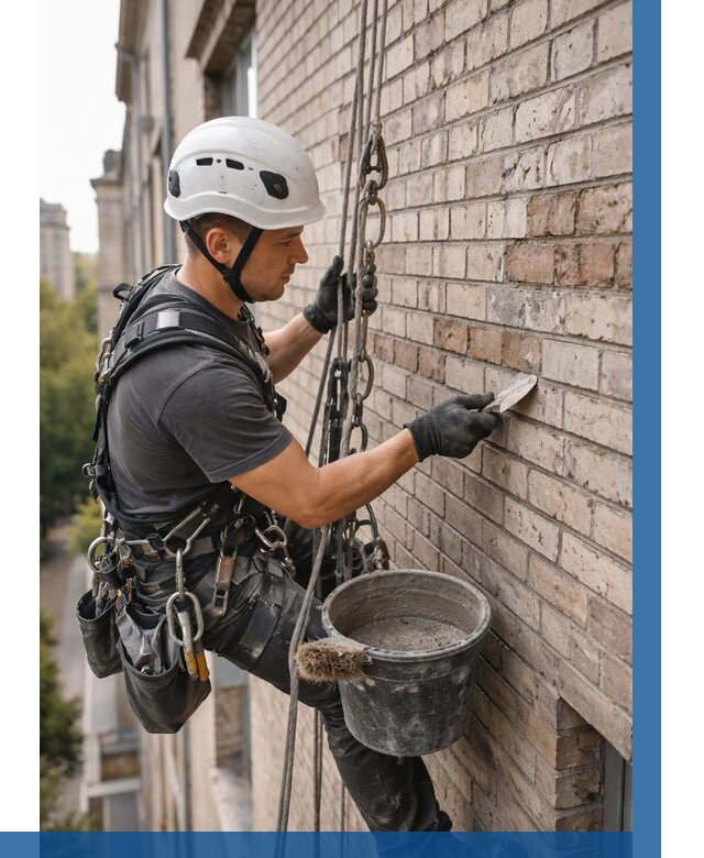 Ремонт кирпичной кладки фасада в Фурманове от 1834 р. | ВЫСОТНИК-Фрв