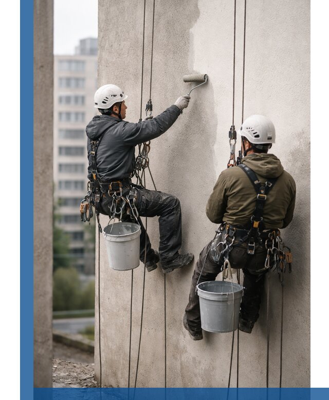 Покраска фасадов высотными альпинистами в Фурманове с гарантией