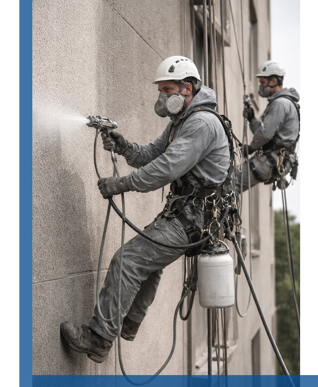 Безвоздушная покраска фасадов зданий в Фурманове профессионально