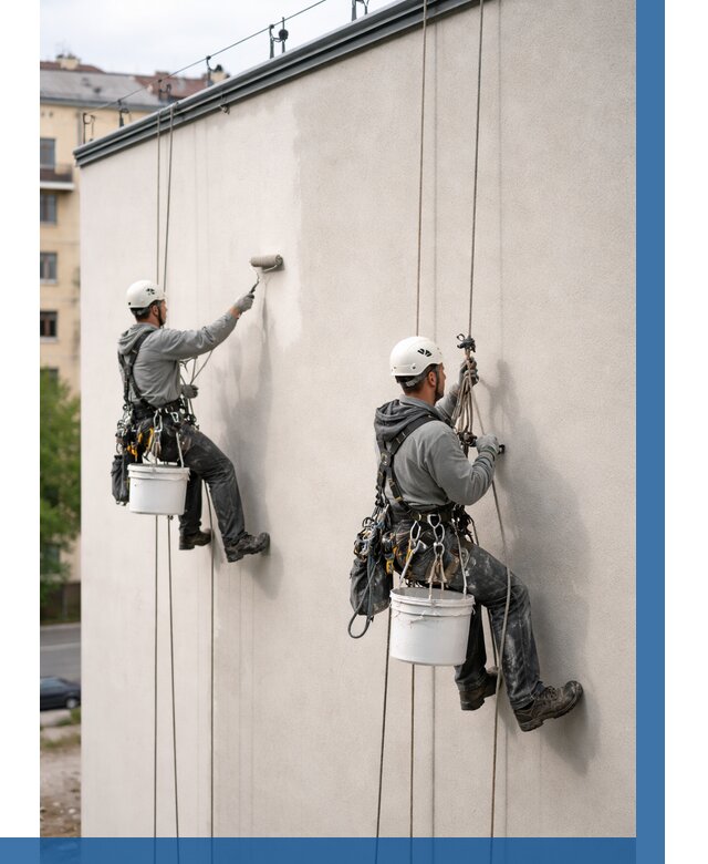 Покраска оштукатуренного фасада в Фурманове от 326 р. | ВЫСОТНИК-Фрв