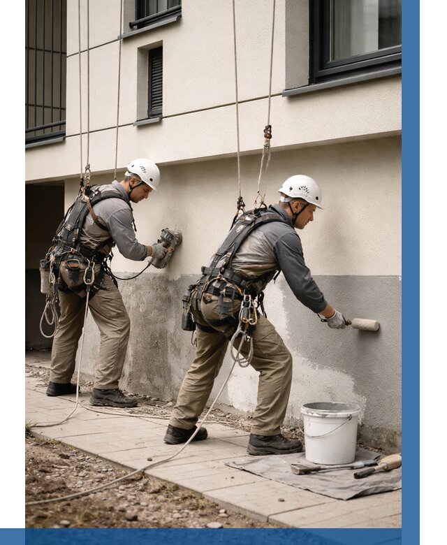 Окраска цоколя здания в Фурманове от 458 р. под ключ | ВЫСОТНИК-Фрв