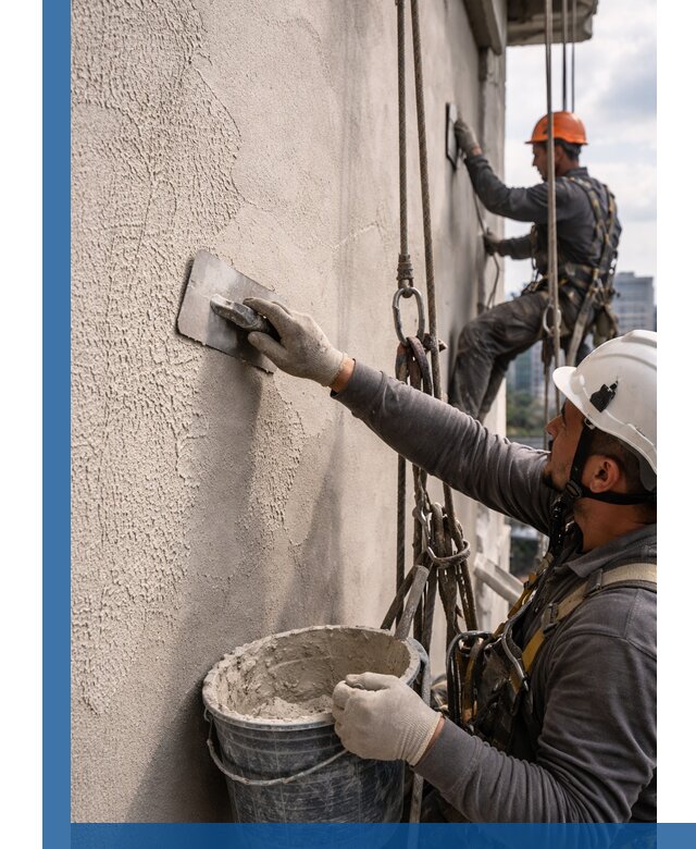 Декоративная штукатурка фасада с утеплением и защитой в Фурманове