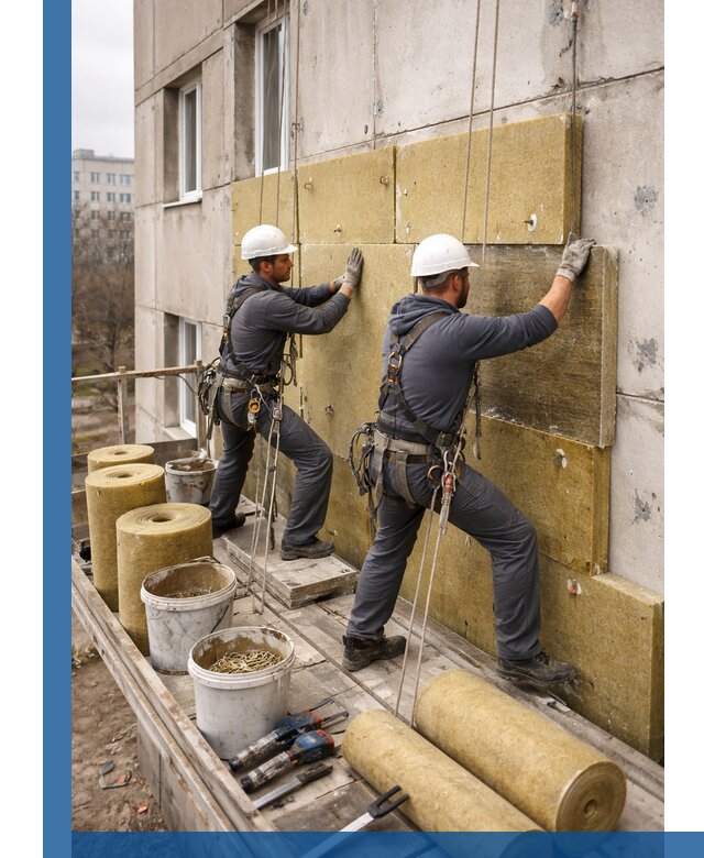 Утепление фасада минватой в Фурманове под ключ с гарантией