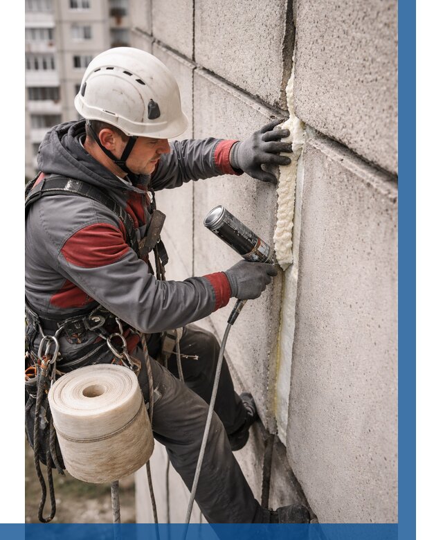 Утепление межпанельных швов в Фурманове от 713 р. | ВЫСОТНИК-Фрв