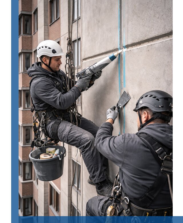 Вторичная герметизация швов фасада и кровли в Фурманове