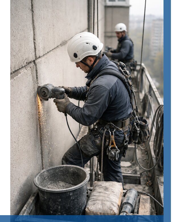 Штробление межпанельных швов в Фурманове от 1223 р. | ВЫСОТНИК-Фрв