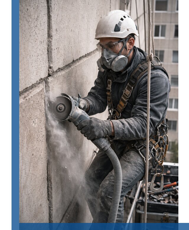 Штробление межпанельных швов в Фурманове качественно и быстро