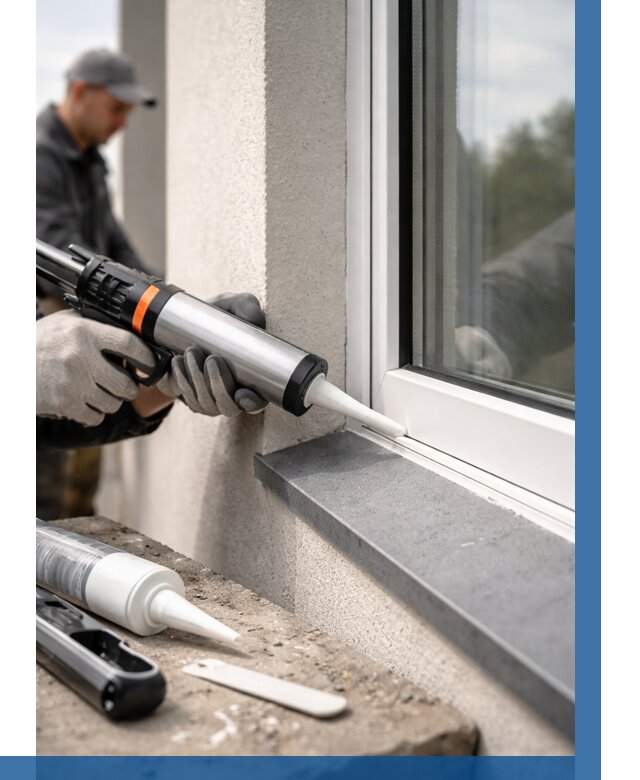 Герметизация монтажных швов окон в Фурманове от 662 р. | ВЫСОТНИК-Фрв