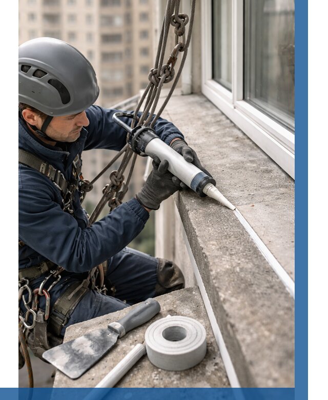 Герметизация балконного козырька в Фурманове от 4585 р. | ВЫСОТНИК-Фрв