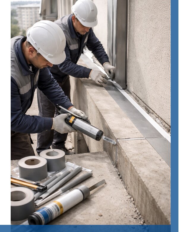 Герметизация примыкания балкона в Фурманове от 4585 р. | ВЫСОТНИК-Фрв