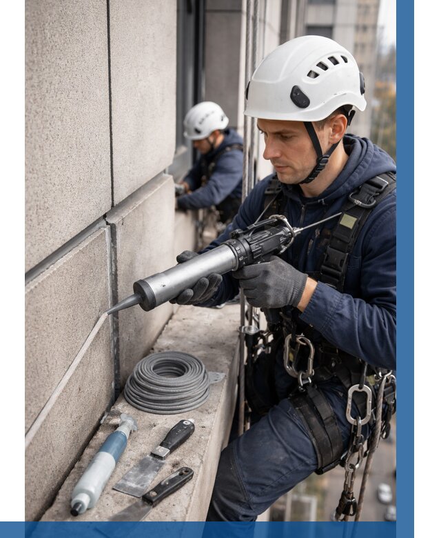 Герметизация деформационных швов фасада в Фурманове от 713 | ВЫСОТНИК-Фрв