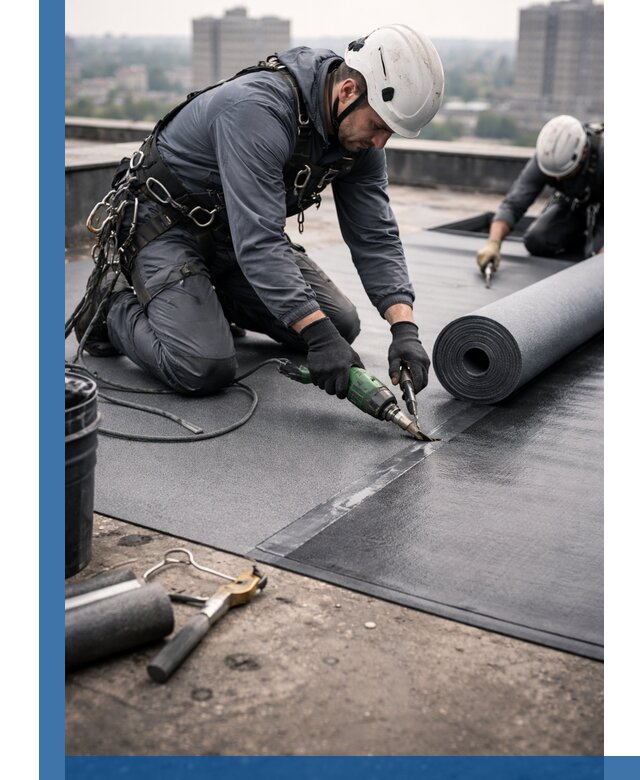 Ремонт мягкой кровли в Фурманове с выездом промальпинистов