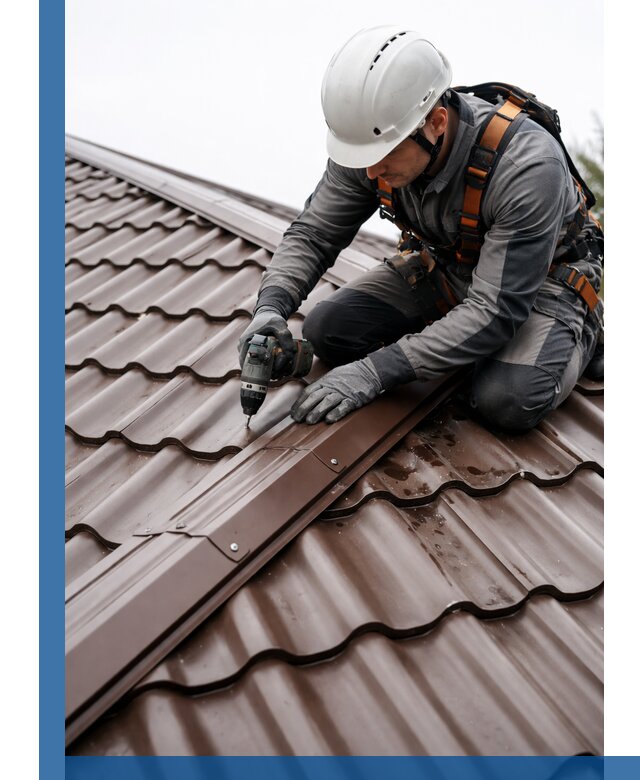 Ремонт металлочерепицы на крыше в Фурманове профессионально