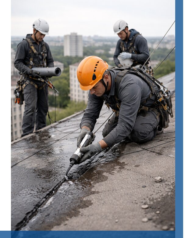 Устранение протечек кровли в Фурманове от 12226 р. | ВЫСОТНИК-Фрв