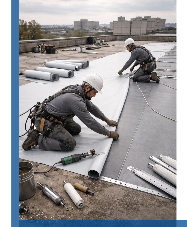 Монтаж мембранной кровли в Фурманове для промышленных зданий