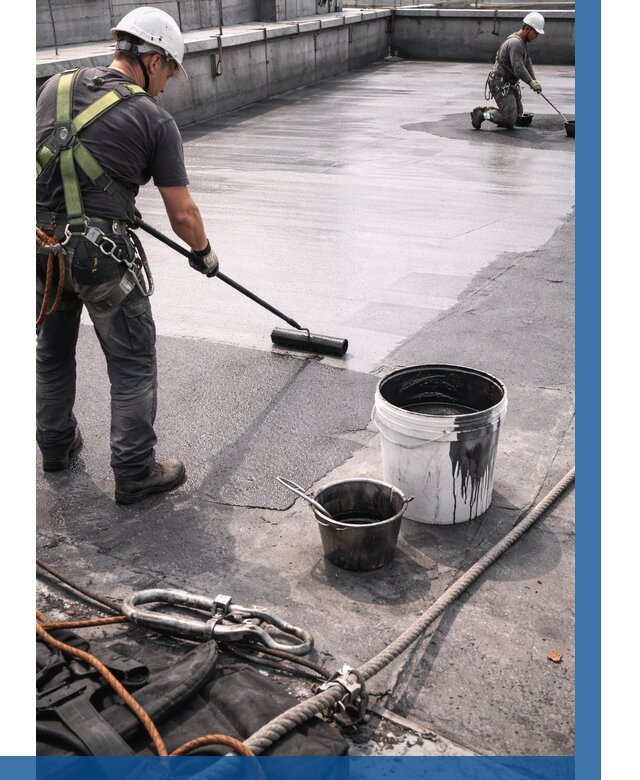 Гидроизоляция кровли жидкой резиной в Фурманове от 509 р. | ВЫСОТНИК-Фрв