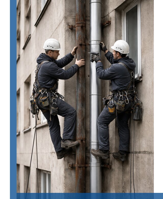 Замена водосточных труб в Фурманове: монтаж и демонтаж под ключ