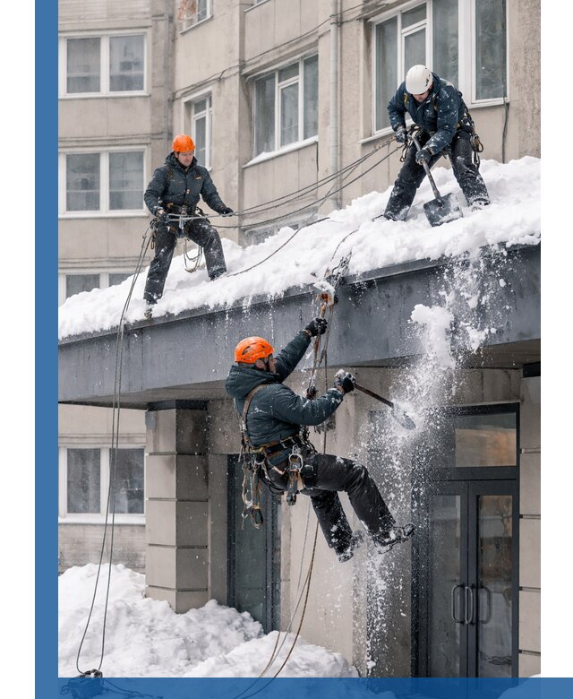 Безопасная очистка навесов от снега в Фурманове круглогодично