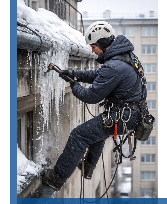 Удаление наледи и чистка водостоков в Фурманове оперативно и безопасно