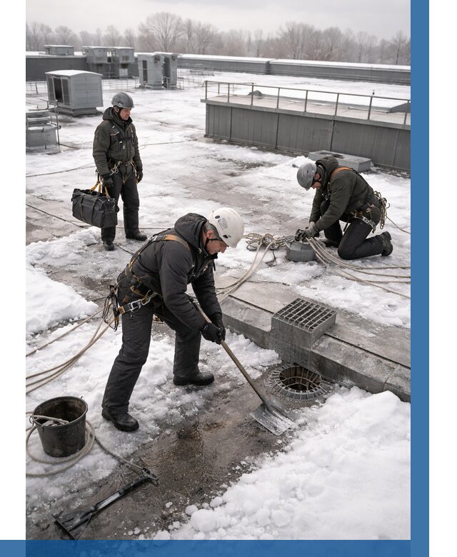 Абонентское обслуживание кровли зимой в Фурманове от 8150 р. | ВЫСОТНИК-Фрв