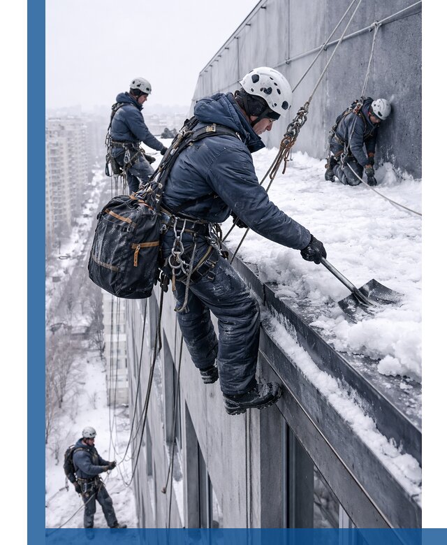 Абонентское обслуживание кровли зимой в Фурманове регулярный уход