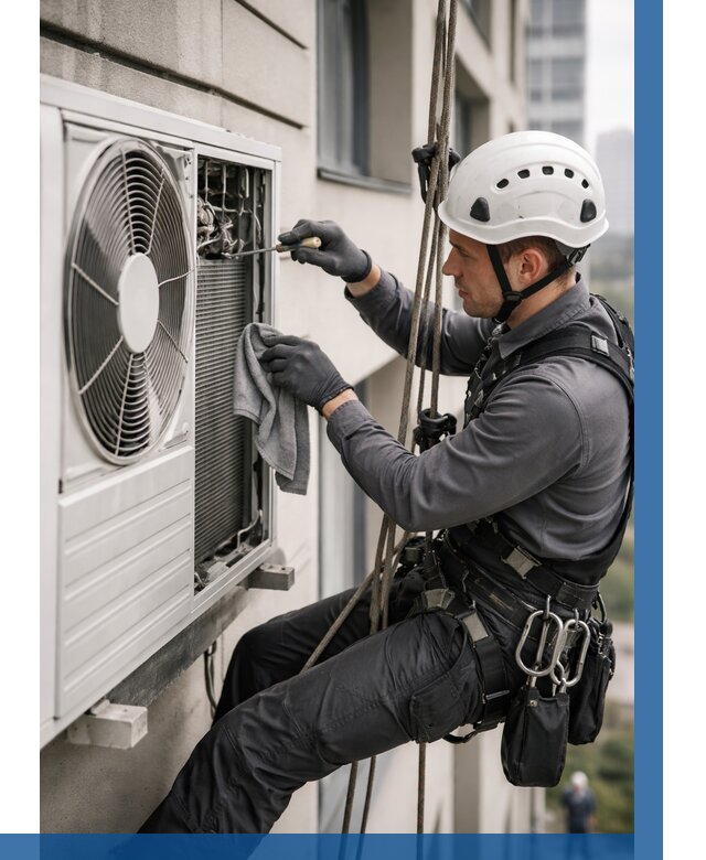 Обслуживание внешнего блока кондиционера в Фурманове от 2751 р.ВЫСОТНИК-Фрв