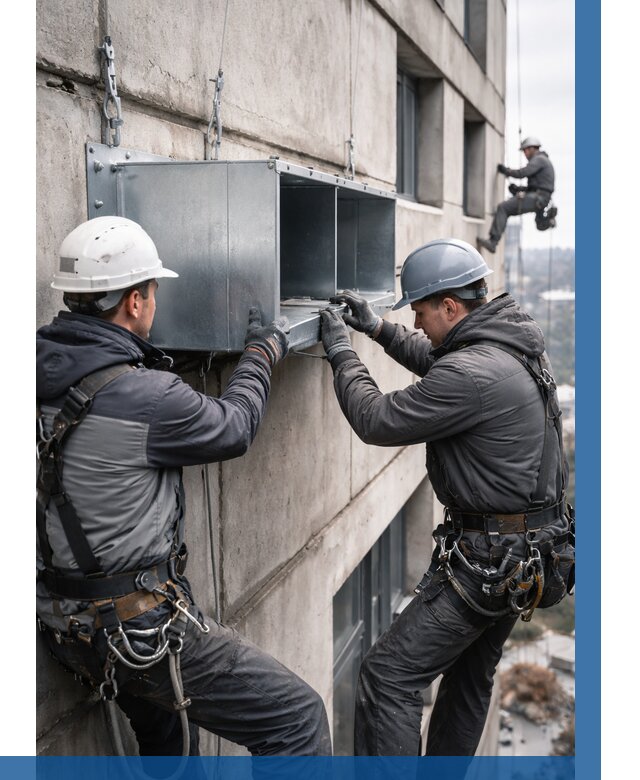 Монтаж вентиляционных коробов в Фурманове от 3056 р. | ВЫСОТНИК-Фрв