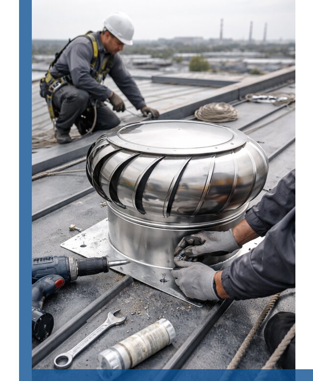 Установка дефлекторов на кровле в Фурманове профессионально