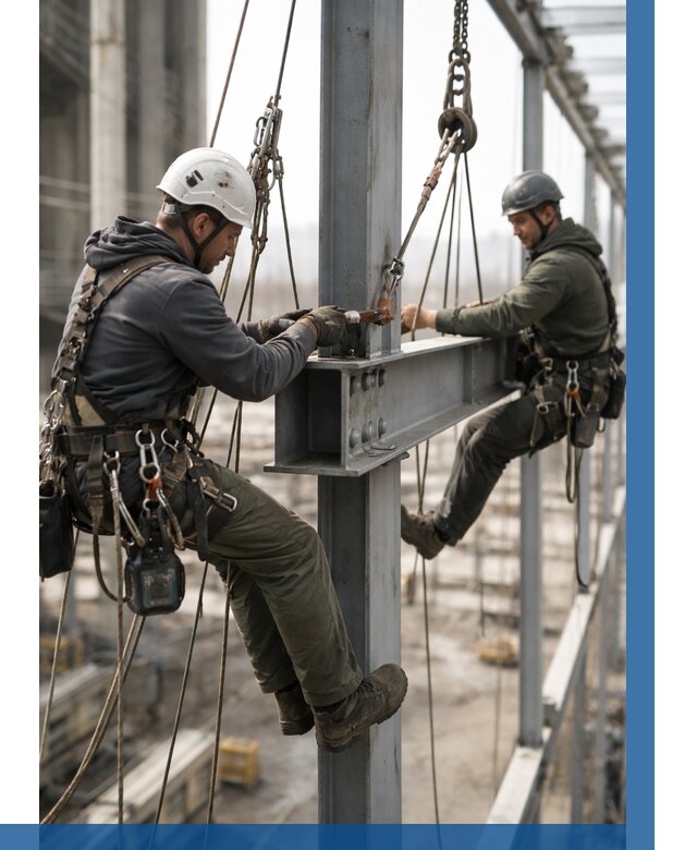 Монтаж металлоконструкций на высоте в Фурманове от 3566 р. | ВЫСОТНИК-Фрв