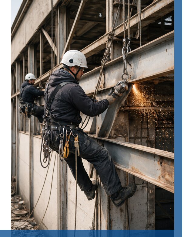 Демонтаж металлоконструкций на высоте в Фурманове от 6622р. |ВЫСОТНИК-Фрв