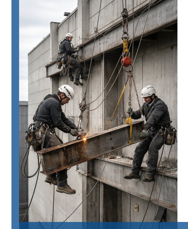 Демонтаж металлоконструкций на высоте в Фурманове под ключ