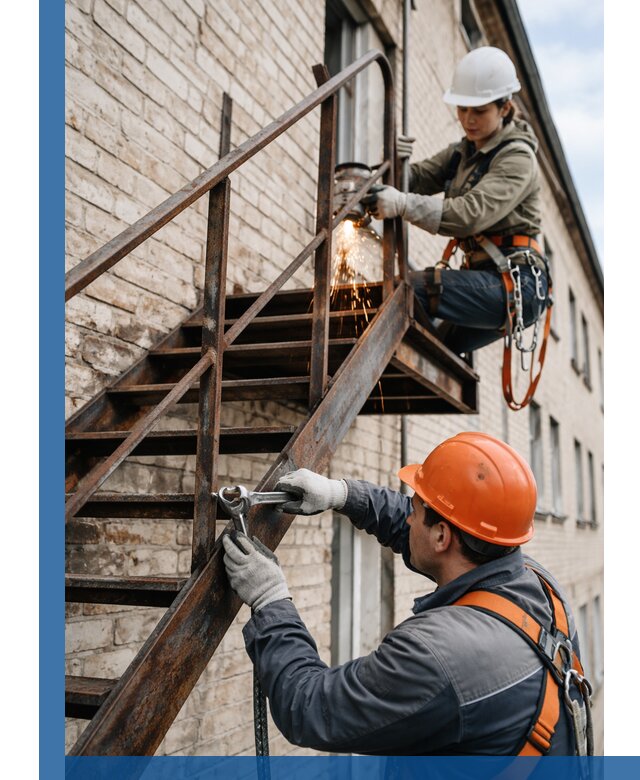 Ремонт и восстановление пожарных лестниц с выездом в Фурманове