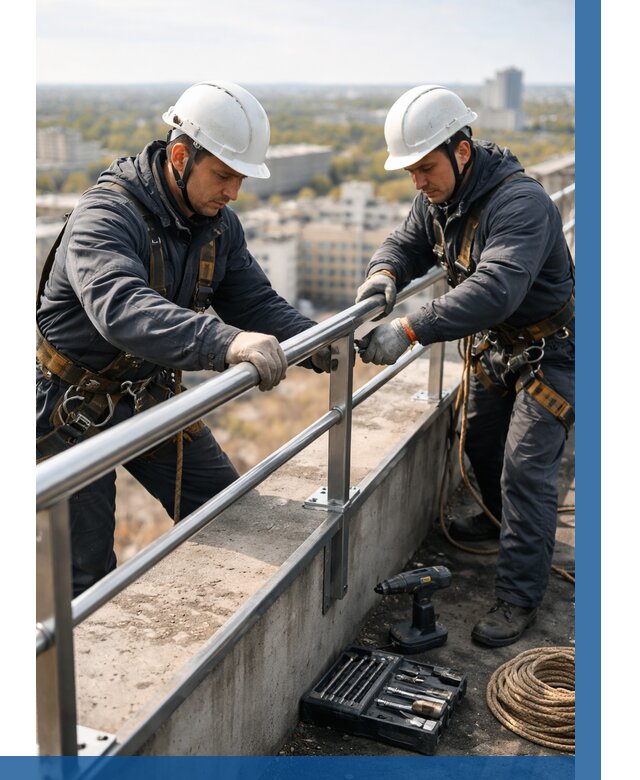 Монтаж перил на высоте в Фурманове от 2547 р. | ВЫСОТНИК-Фрв