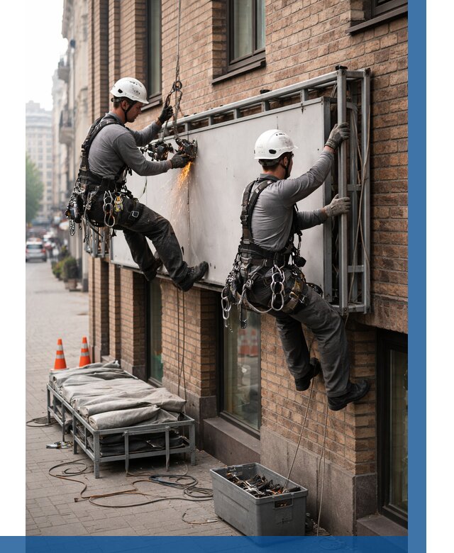 Демонтаж рекламной вывески в Фурманове от 6622 р. | ВЫСОТНИК-Фрв