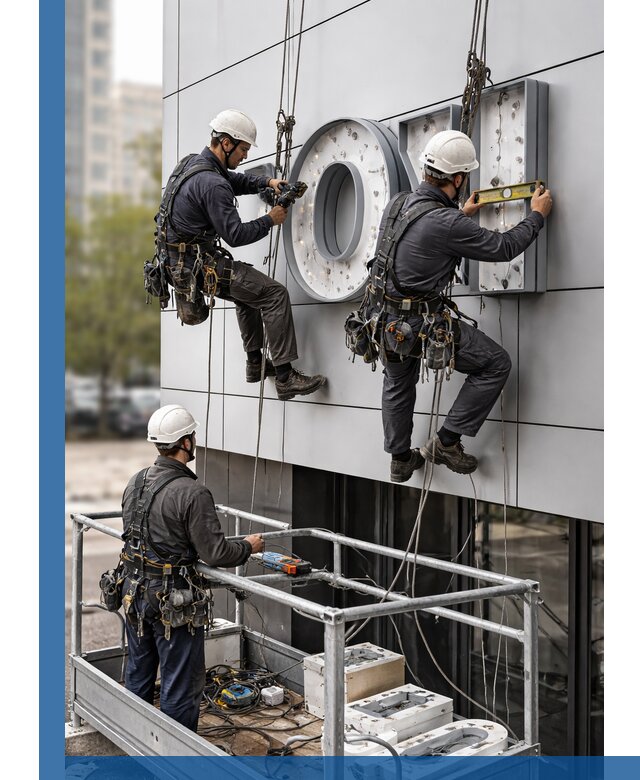 Профессиональный монтаж световых букв в Фурманове под ключ
