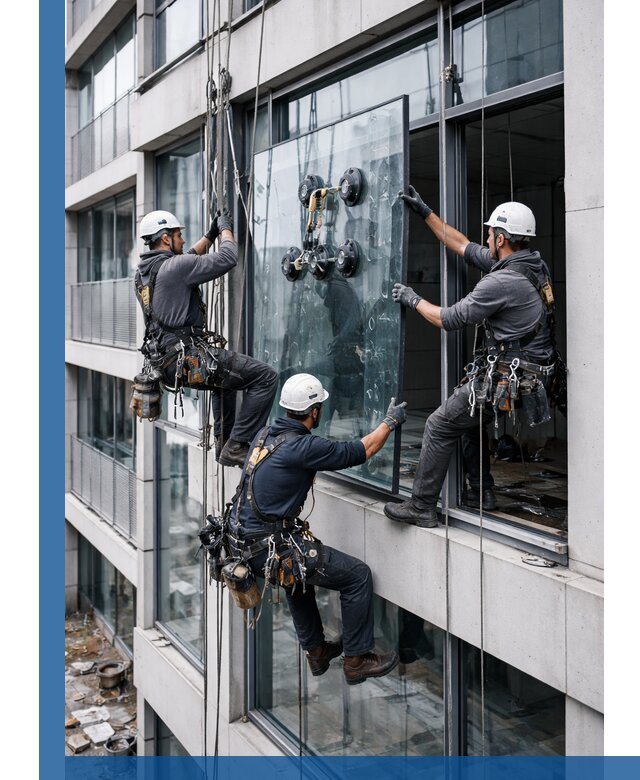 Фасадное остекление и монтаж витражей зданий в Фурманове под ключ