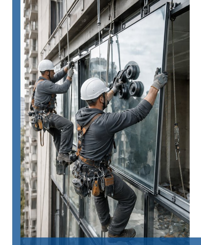 Витражное остекление фасадов и лоджий в Фурманове под ключ