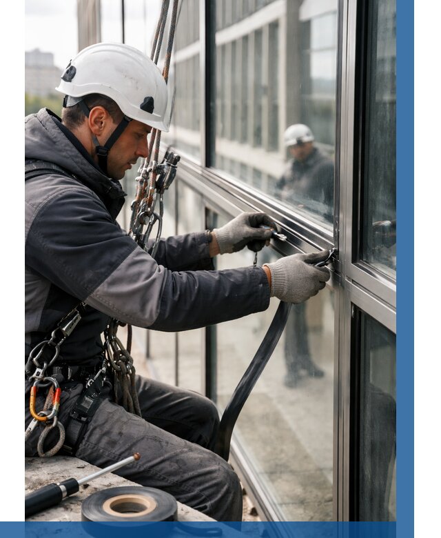 Ремонт витражных конструкций в Фурманове от 3566 р. | ВЫСОТНИК-Фрв