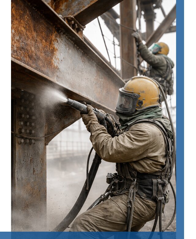 Пескоструйная очистка металлоконструкций в Фурманове по 611 р.  ВЫСОТНИК-Фрв