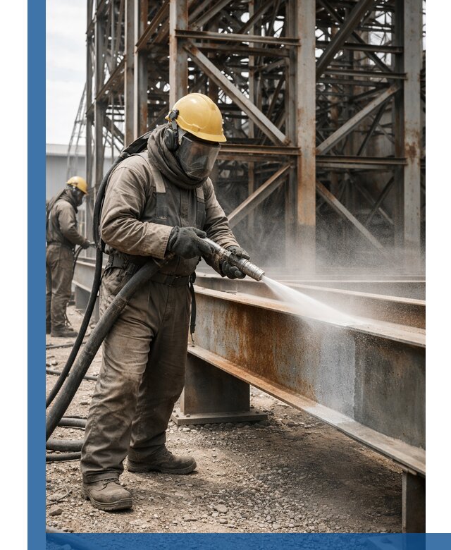 Пескоструйная очистка металлоконструкций в Фурманове промышленная