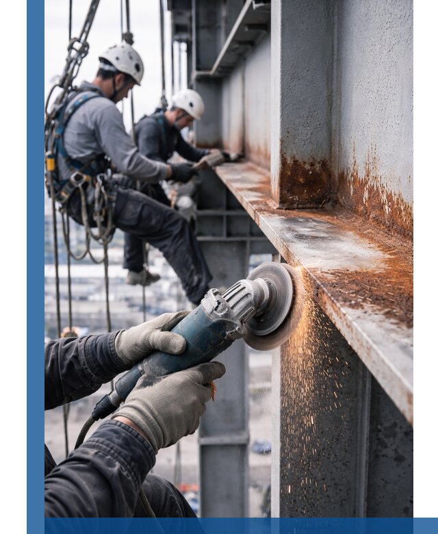 Зачистка металла от ржавчины и подготовка поверхностей в Фурманове