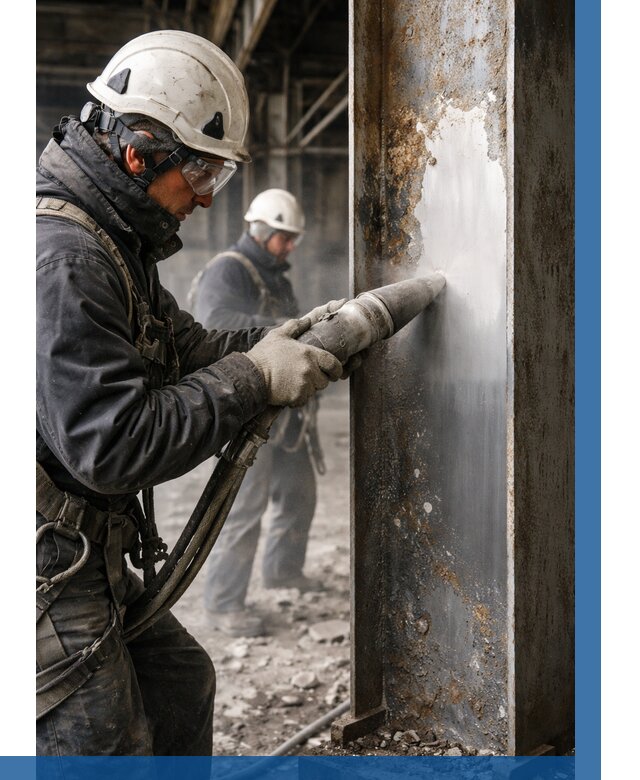 Удаление старой краски с металла в Фурманове от 458 р. | ВЫСОТНИК-Фрв